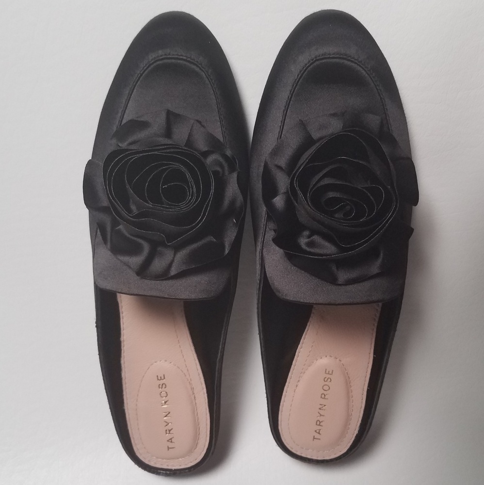 Taryn Rose Black Mules